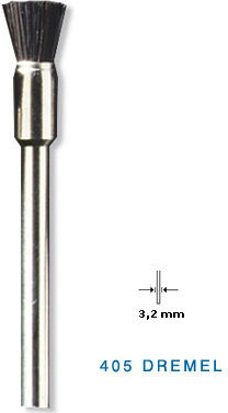 Dremel 405 Συρματόβουρτσα για Δράπανο 3.2mm Σετ 3τμχ