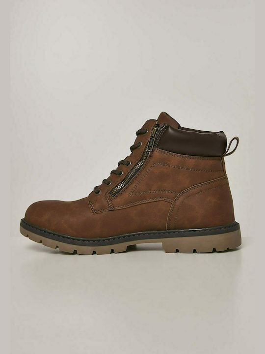 Urban Classics Men's Military Boots Brown