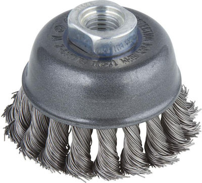 Wolfcraft Angle Wheel Wire Brush 65mm Braided Bell 2125000