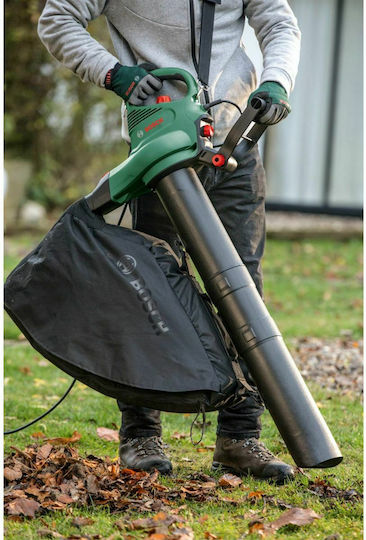 Bosch Universal GardenTidy 3000 Suflantă / Aspirator de Mână Electric 3000W cu Reglare a Intensității & Viteză Maximă a Aerului 285km/h