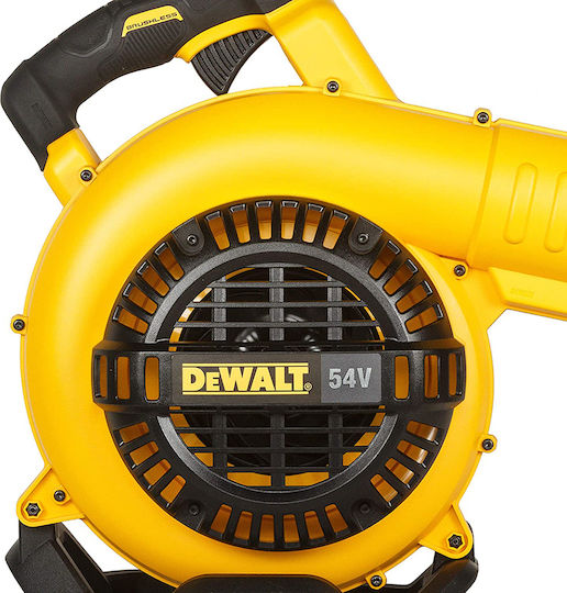 Dewalt Laubbläser Handheld Akku 54V Solo mit Lautstärkeregelung & Maximaler Luftgeschwindigkeit 195km/h