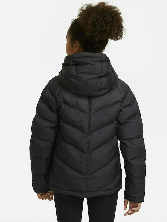 Geci Pentru Copii Sport Scurt Cu Glugă Negru Sportswear