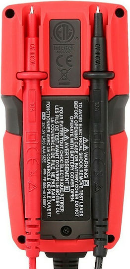 Uni-T Digital Multimeter Pocket True RMS with Buzzer with AC / DC / Resistance / Capacitance / Temperature Measurement UT125C