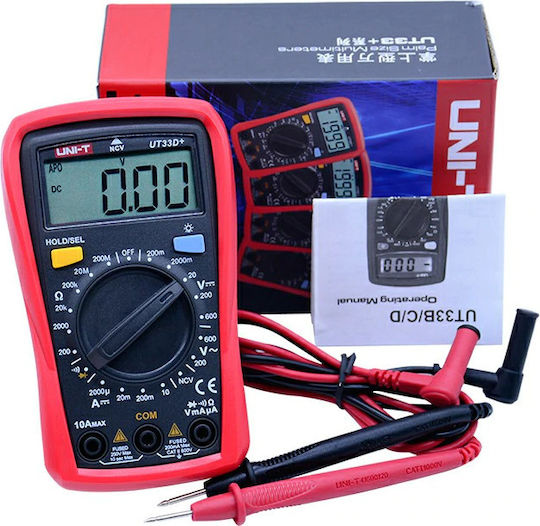 Uni-T Digital Multimeter with AC / DC / Resistance Measurement UT33D+