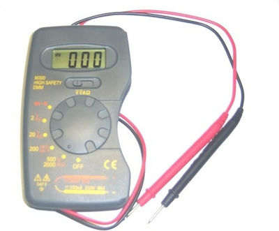 Adeleq 10-300 Digital Pocket Multimeter with Buzzer with Measurement AC / DC / Resistor 10-300