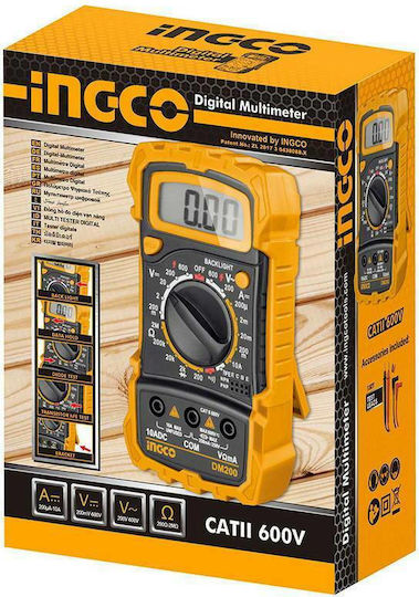 Ingco Digital Multimeter with Measurement AC / DC / Resistor DM200