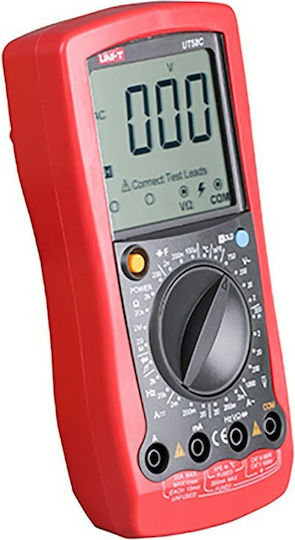 Uni-T Multimetru digital cu Buzzer cu Măsurare AC / DC / Rezistență / Capacitate / Temperatură UT58C