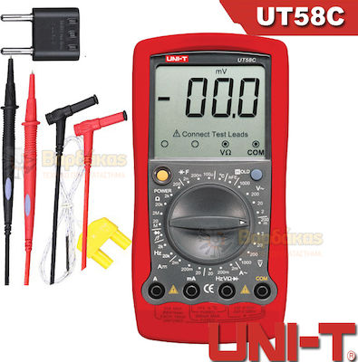 Uni-T UT 58C Multimetru digital cu Buzzer cu Măsurare AC / DC / Rezistență / Capacitate / Temperatură