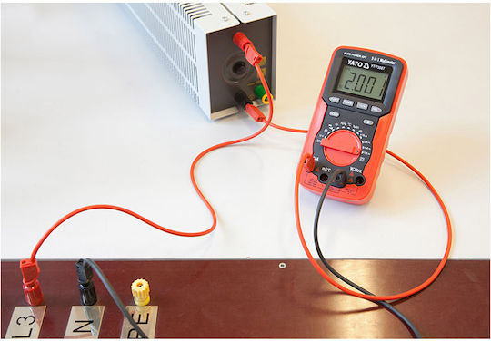 Yato Digitales Multimeter mit AC / DC / Widerstand / Kapazität / Temperaturmessung YT-73087