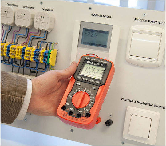 Yato Digitales Multimeter mit AC / DC / Widerstand / Kapazität / Temperaturmessung YT-73087