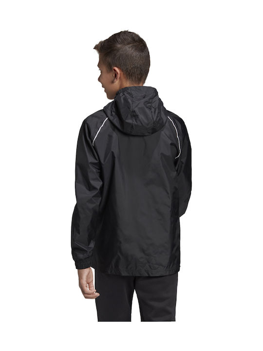 Core 18 Impermeabil Geci Pentru Copii Sport Scurt Impermeabil Cu Glugă Negru