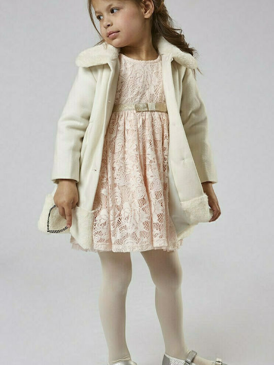 Kids' Coat Long Ecru