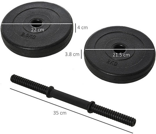 HomCom Αλτήρες Σετ 2x 10kg