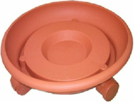 Viomes 271 Teller Topf Kunststoff Terracotta Räder 26x26cm