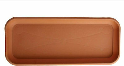 Viomes 298 Rectangular Plate Planter Terracotta 97x40cm