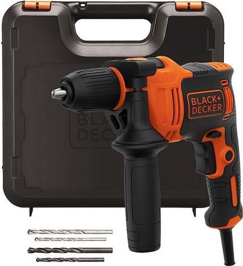 Black & Decker Impact Drill 710W with 2x drills 6mm & 2x drills 8mm