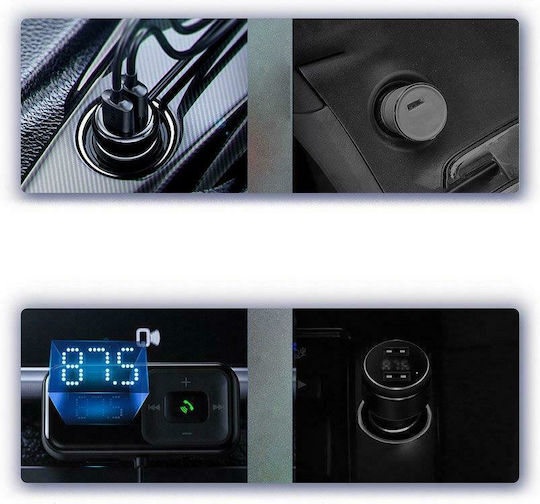 Baseus FM Transmitter Αυτοκινήτου S-16 με Bluetooth / USB / MicroSD / AUX