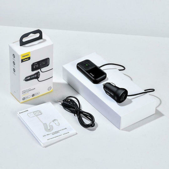 Baseus FM Transmitter Αυτοκινήτου S-16 με Bluetooth / USB / MicroSD / AUX