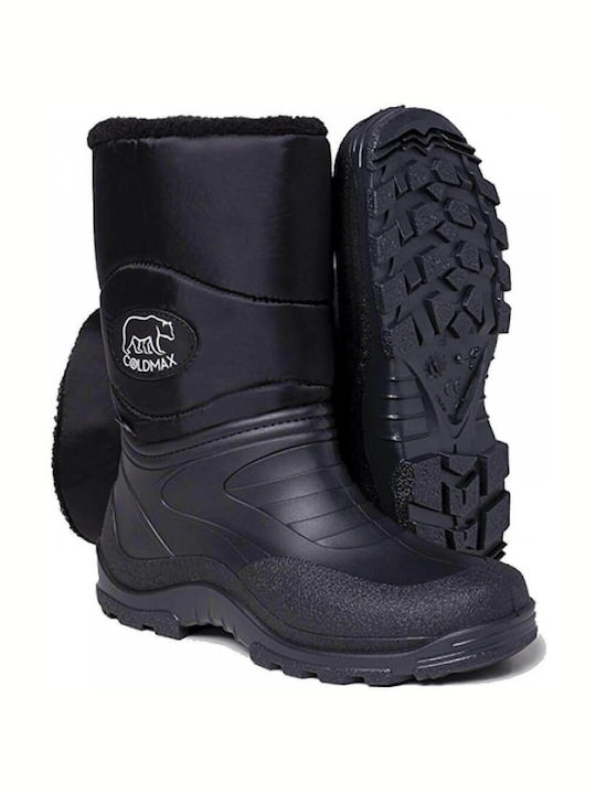 Zak Non-Slip Work Wellies Tibia with Fur Black
