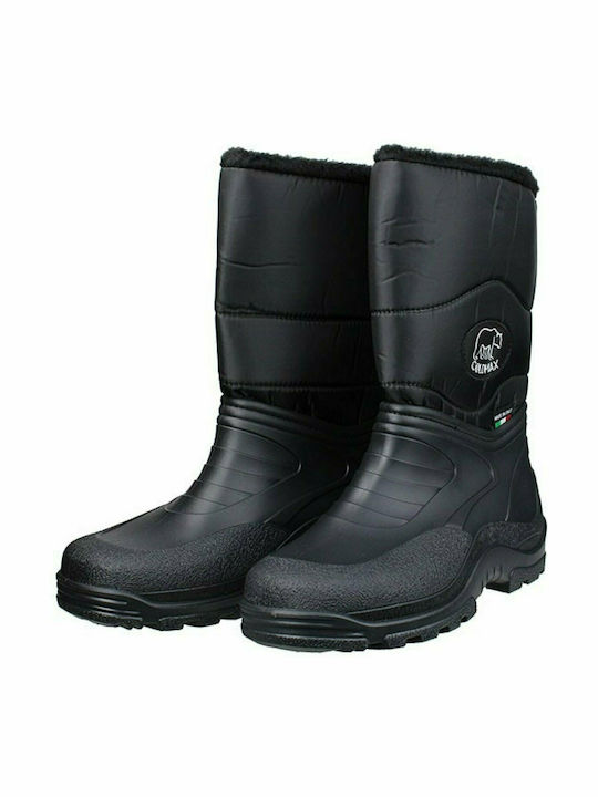 Zak Non-Slip Work Wellies Tibia with Fur Black