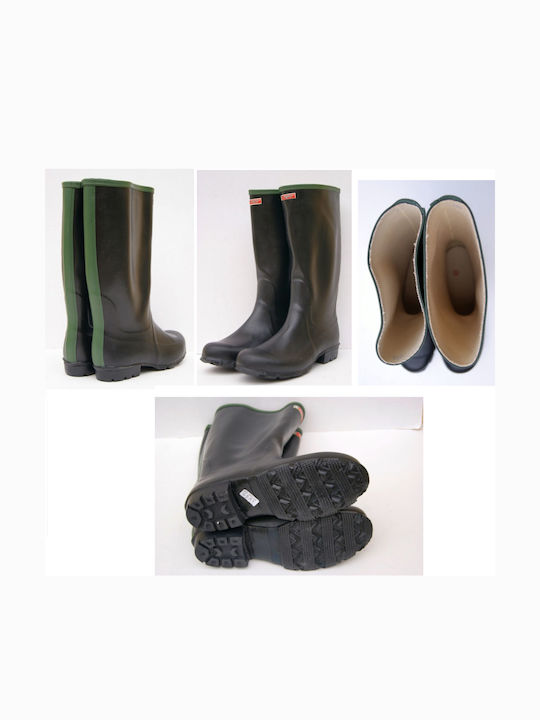 Tigar Non-Slip Work Wellies Knee Black