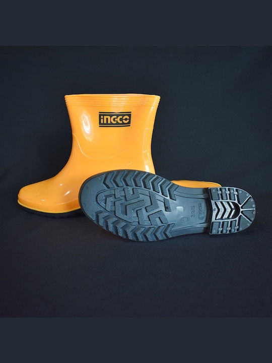 Ingco Non-Slip Work Wellies Tibia Orange