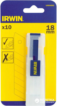Irwin Λεπίδες Φαλτσέτας από Ανθρακούχο Χάλυβα 18mm 10τμχ