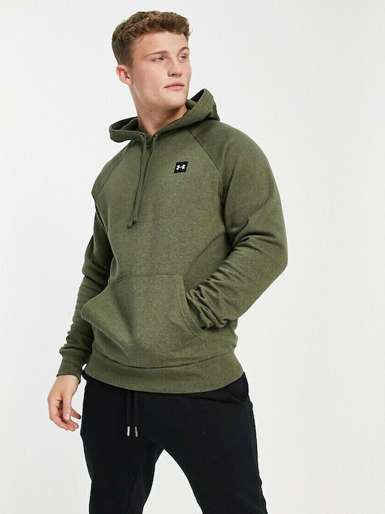 Rival Sweatshirt Fleece with Hood Khaki