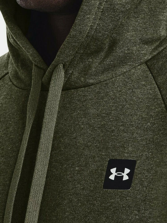 Rival Sweatshirt Fleece with Hood Khaki