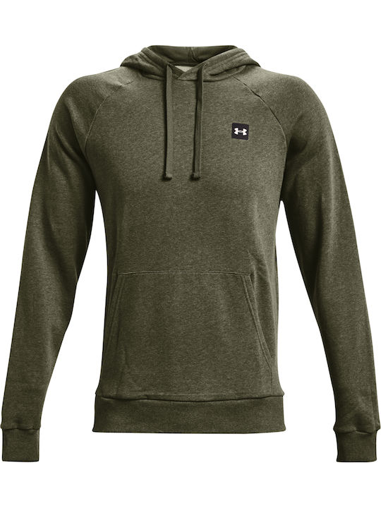 Rival Sweatshirt Fleece with Hood Khaki