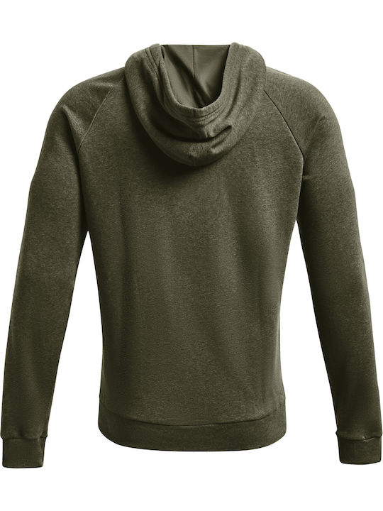 Rival Sweatshirt Fleece with Hood Khaki