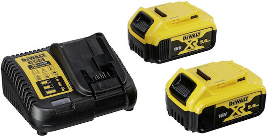 Dewalt Brushless Impact Wrench Battery 18V 2x5Ah with Socket 1/2"