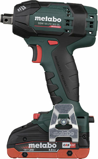 Metabo SSW 18 LTX 300 BL Безчетков Ударен гайковерт 2x4Ах с Приемник 1/2" & Hex