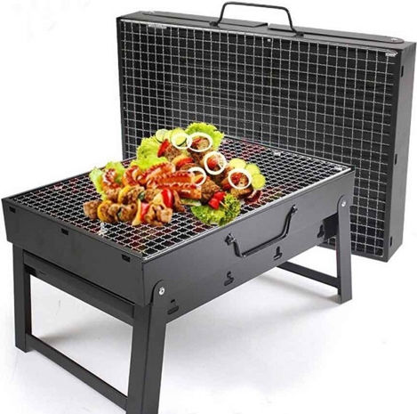 Stainless steel Portable Charcoal Grill 35.5cmx27cm