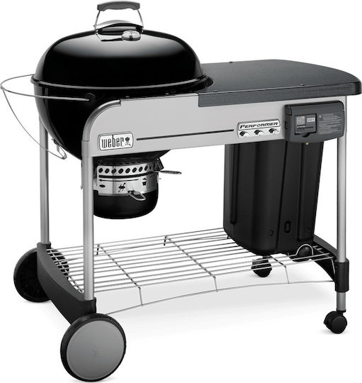 Weber Performer Deluxe GBS Неръждаема Барбекю на Въглища Котел с Капак и Термометър 101x101см