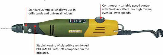 Proxxon 60/EF Electric Rotary Multi Tool 40W with Speed Control 2851250