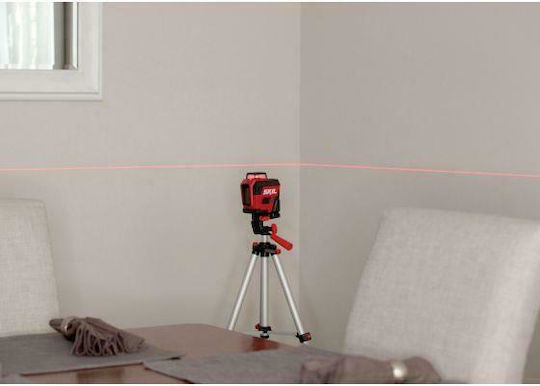Skil 1960 DA Self-leveling Rotational Laser Level Red Beam 3.7V with Working Range 20m