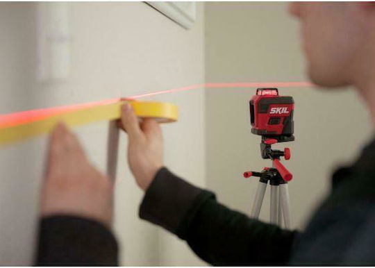 Skil 1960 DA Self-leveling Rotational Laser Level Red Beam 3.7V with Working Range 20m