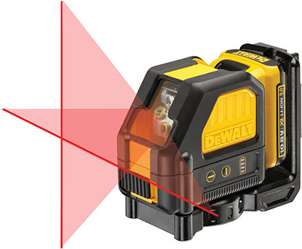 Dewalt DCE088D1R Αυτορυθμιζόμενο Γραμμικό Αλφάδι Laser Κόκκινης Δέσμης 10.8V με Εύρος Εργασίας 15m