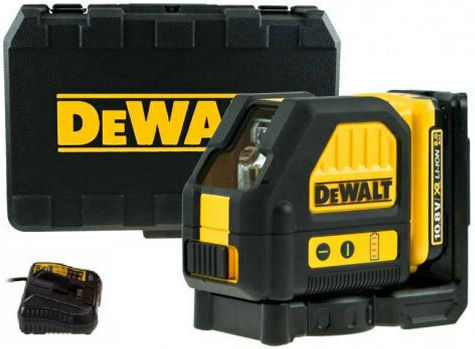 Dewalt DCE088D1R Αυτορυθμιζόμενο Γραμμικό Αλφάδι Laser Κόκκινης Δέσμης 10.8V με Εύρος Εργασίας 15m