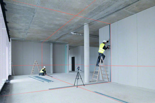 Bosch GLL 3-80 C Professional Αυτορυθμιζόμενο Γραμμικό Αλφάδι Laser Κόκκινης Δέσμης 12V με Εύρος Εργασίας 30m