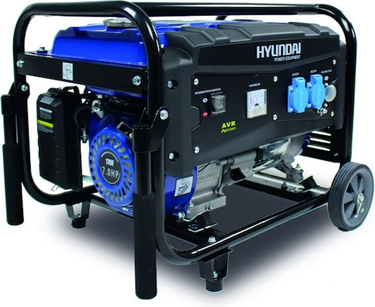 Hyundai G8000EMW Γεννήτρια Βενζίνης Τετράχρονη με Ηλεκτρική Μίζα, Ρόδες και Μέγιστη Ισχύ 8kVA