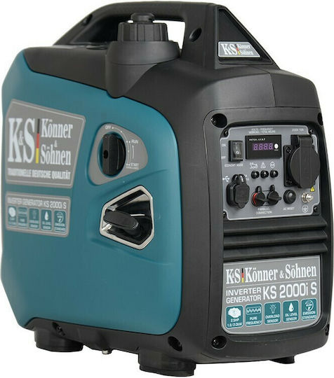 Könner & Söhnen Αθόρυβη Γεννήτρια Βαλιτσάκι Inverter Βενζίνης Τετράχρονη με Χειροκίνητη Μίζα και Μέγιστη Ισχύ 2kVA