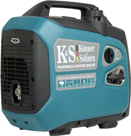 Könner & Söhnen Αθόρυβη Γεννήτρια Βαλιτσάκι Inverter Βενζίνης Τετράχρονη με Χειροκίνητη Μίζα και Μέγιστη Ισχύ 2kVA