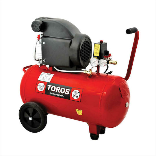Toros EM 50/2 Μονοφασικό Κομπρεσέρ Αέρος με Ισχύ 2hp και Αεροφυλάκιο 50lt
