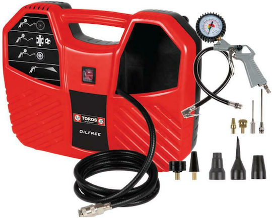 Toros Einphasig Luftkompressor 96dB mit Leistung 1.5hp 602035