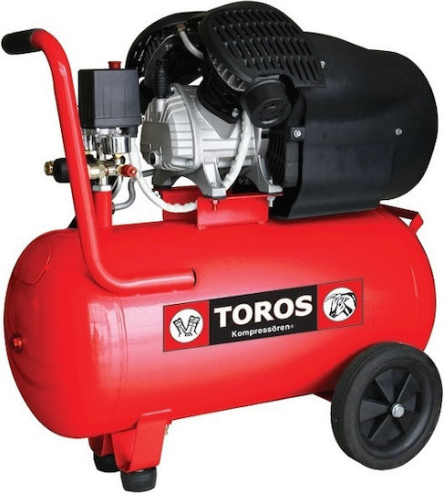 Toros Einphasig Luftkompressor mit Leistung 3hp und Lufttank 50Es 40147