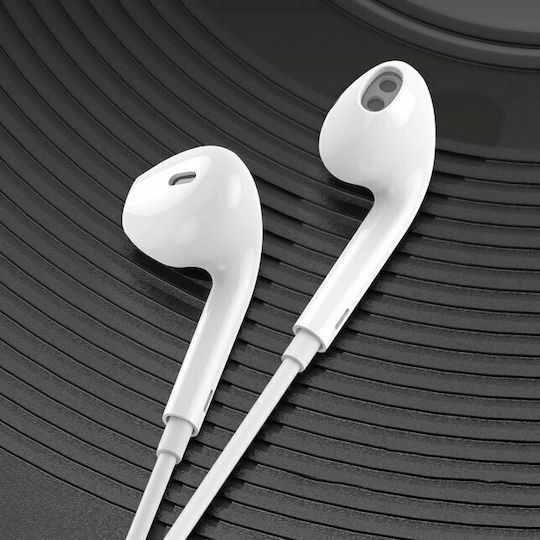 WK Y19 Earbuds Handsfree with Lightning Connector White