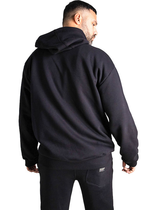 Black Hooded Cardigan