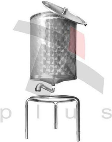Sansone Δοχείο Inox Ανοικτού Τύπου Κωνικό 300lt 125.118